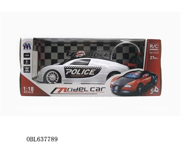 Cross the bugatti a police car with a 3 d light - OBL637789