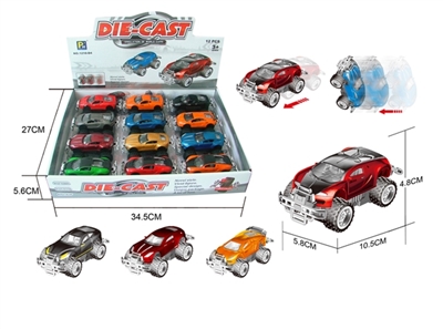 4 inertia alloy simulation and cross-country car (12 / box) - OBL637825