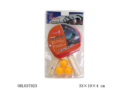 Wooden tennis racket ( with 3 balls ) - OBL637923