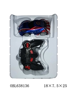 Captain America a key to remote control wall climbing car automatic demonstration - OBL638136