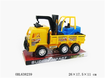 实色镀轮镀座惯性工程车载铲车 - OBL638239