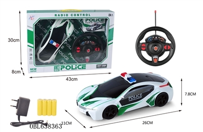 Four-way remote-controlled BMW car i8 1:16 black window - OBL638363