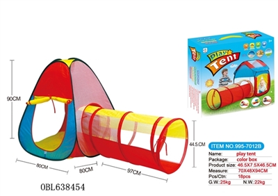 The joining together of two children tents fit tunnel tube - OBL638454