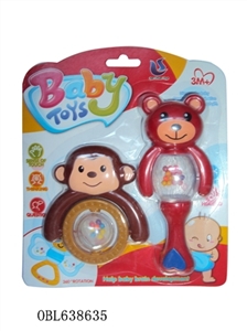 Cartoon monkey cartoon bear a bell or a bell - OBL638635