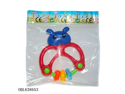 Four color cartoon seven siphon worm shake the bell - OBL638653