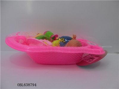 搪胶娃娃浴室玩具浴盆大套装 - OBL638794