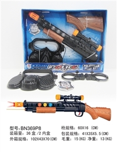 展示盒警察套AK96C八音枪带红外线 - OBL639098