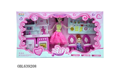 11.5 inch 12 joint is fond of light music kitchen barbie doll gift box - OBL639208