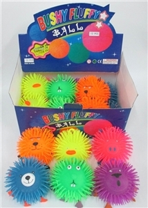 Box 12 zhuang six animals face shinning fur ball - OBL639246