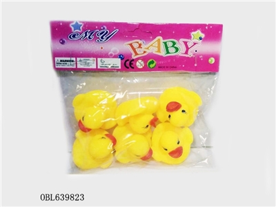 六只搪胶戏水鸭 - OBL639823