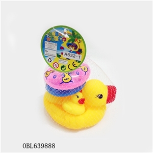 大母鸭配三只小鸭配两个游泳圈 - OBL639888