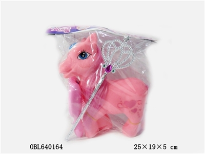 高档糖胶马带魔仙棒加马镜子加马梳子 - OBL640164