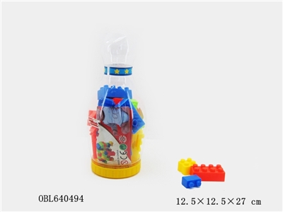 大号保龄球益智2#积木多色混装称重110克 - OBL640494
