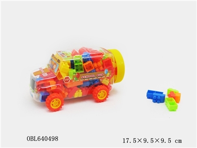 米尔小校巴益智类积木多色混装称重70克（60PCS） - OBL640498