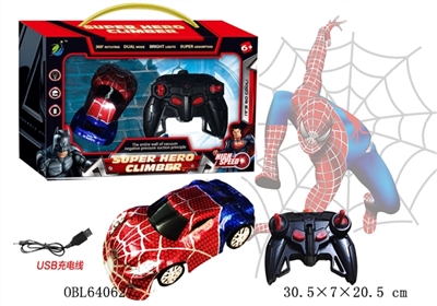 Spider-man remote control wall climbing car a key demonstrate automatic precision fine-tuning a key - OBL640627