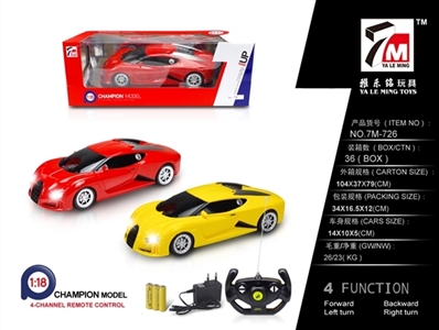1:18 bugatti remote control car (packet electricity) - OBL640638