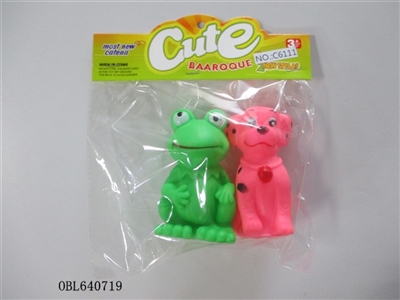 两只庄搪塑动物 - OBL640719