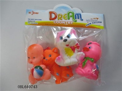 Four zhuang lining plastic animal - OBL640743