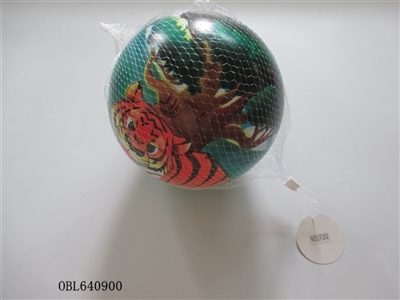 9 inches tiger color printing ball - OBL640900