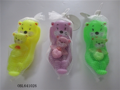 二只庄搪塑子母熊 - OBL641026