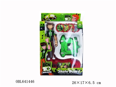 The latest version of BEN10 doll watch launchers Special skateboard