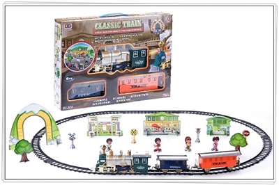 Electric light rail train music smoke - OBL641659