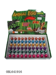 Box of 60 zhuang, small color expanded dinosaur egg - OBL641916