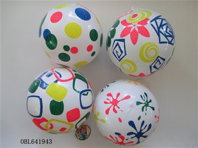 Many different white color printing ball 9 inches - OBL641943