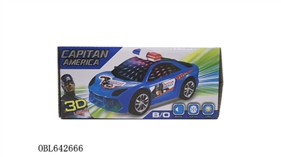 3D灯光电动警车 - OBL642666