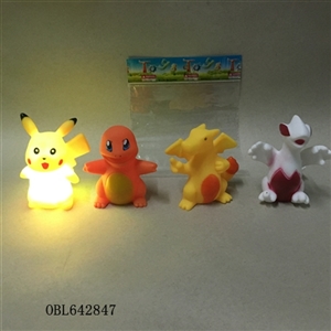 口袋精灵触摸灯光 四袋混四只 - OBL642847