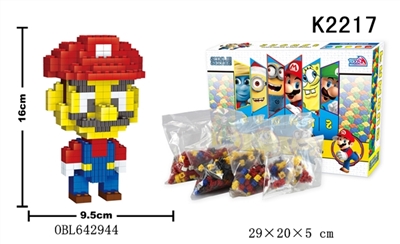微钻颗粒积木马里奥 590PCS - OBL642944