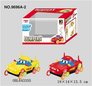 十二轮飞机电动翻斗车，灯光音乐和彩轮 - OBL643355