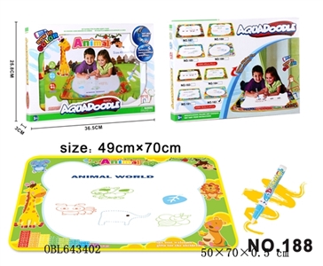 Animal water canvas with 1 pen - OBL643402