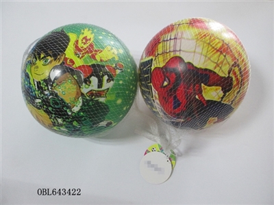 9 inches 2 mixed color printing ball (spider-man BIN10) - OBL643422