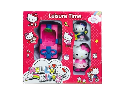 HELLO KITTY礼车配大小KT2只（KT随机多款混装） - OBL643624