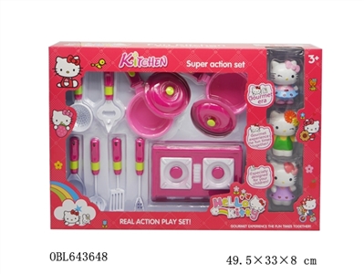 Hello Kitty tableware with 3 big KT - OBL643648