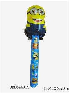 Inflatable yellow people blow bar - OBL644019