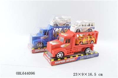 惯性双层拖头车载1只客车+1只商务车 - OBL644096