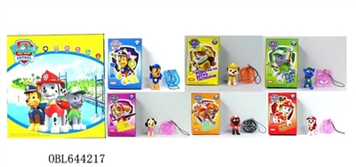 2寸狗狗巡逻队+数字底座单只盒装，6款（24只一展示盒） - OBL644217