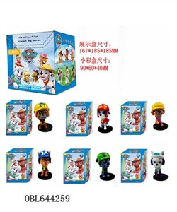 2.8寸二代摇头狗+圆形底座单只盒装（24盒装一大展示盒） - OBL644259
