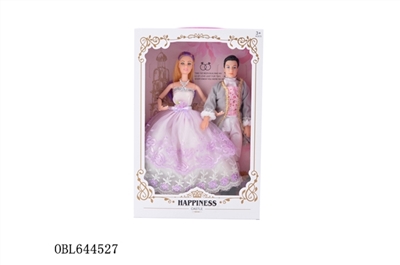 11寸实身关节手芭比娃娃和王子 - OBL644527
