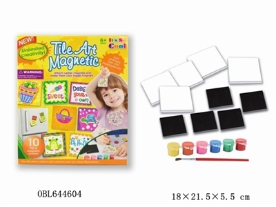 DIY ceramics graffiti fridge magnets - OBL644604