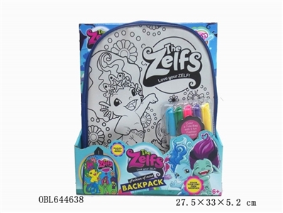 The Zelfs彩绘水彩背包(5色可洗水笔） - OBL644638
