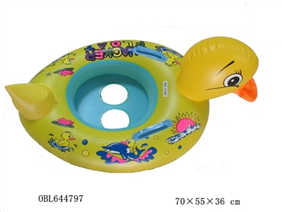 Yellow duck inflatable boat - OBL644797