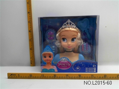 16 inch half-length, bareheaded, princess makeup first - OBL644957