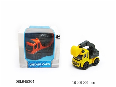 Mini alloy cartoon truck (2 8 colors mixed) - OBL645304