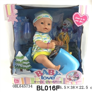 16 inch function doll/tears, take water, urinary function, shit function/taxi sledges - OBL645734