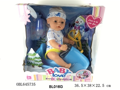 16 inch function doll/tears, take water, urinary function, shit function/taxi sledges - OBL645735