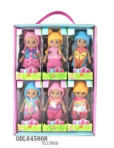 MINI doll/paragraphs 6 mixed / 3 expression (6 a display box only) - OBL645808