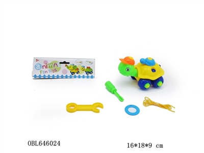 Educational disassembling drag cartoon the tortoise - OBL646024